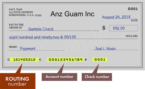 9 digit routing number anz.